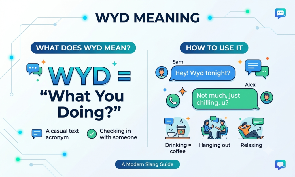 wyd meaning in text