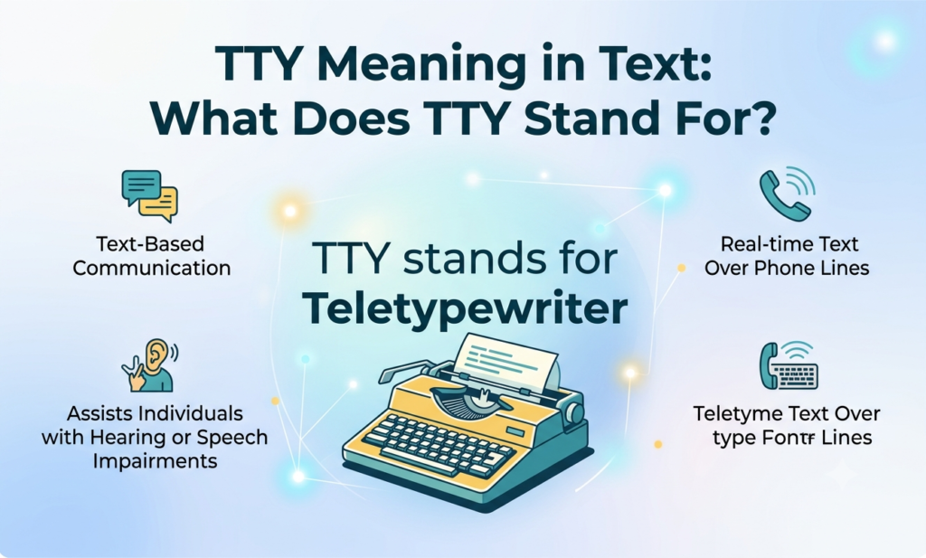 tty meaning in text