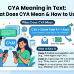 cya meaning in text