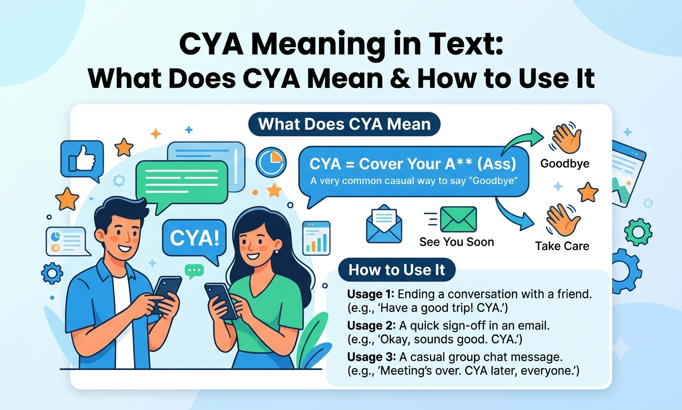 cya meaning in text