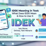 idek meaning in text