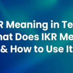 ikr meaning in text