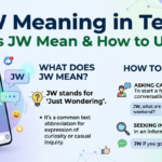 jw meaning in text