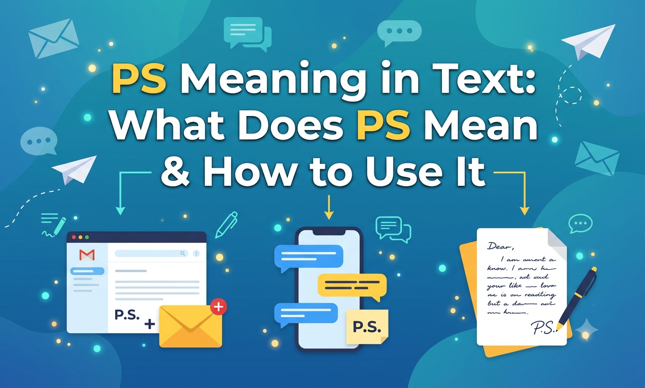 ps meaning in text